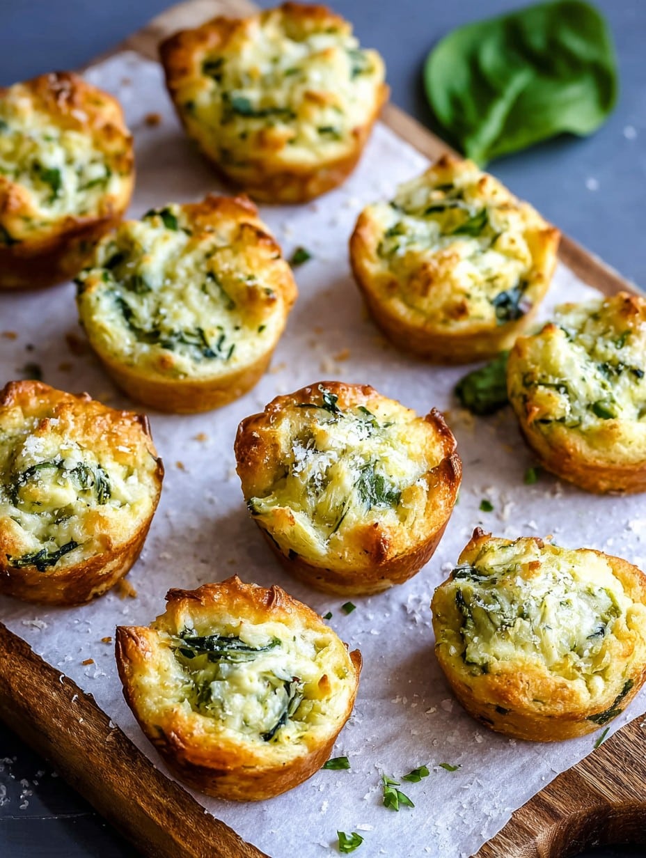 Spinach Artichoke Dip Bites