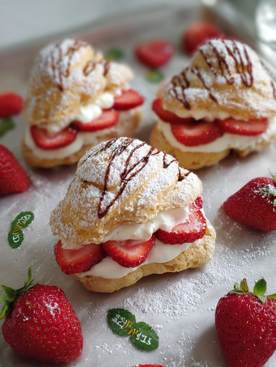Strawberry Cream Puffs