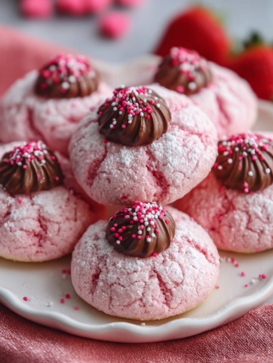 Strawberry Kiss Cookies