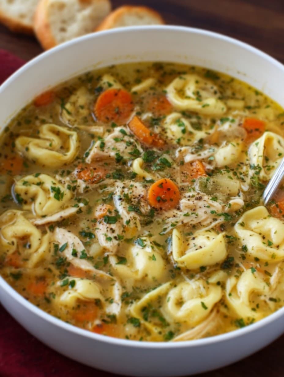 Chicken Tortellini Soup