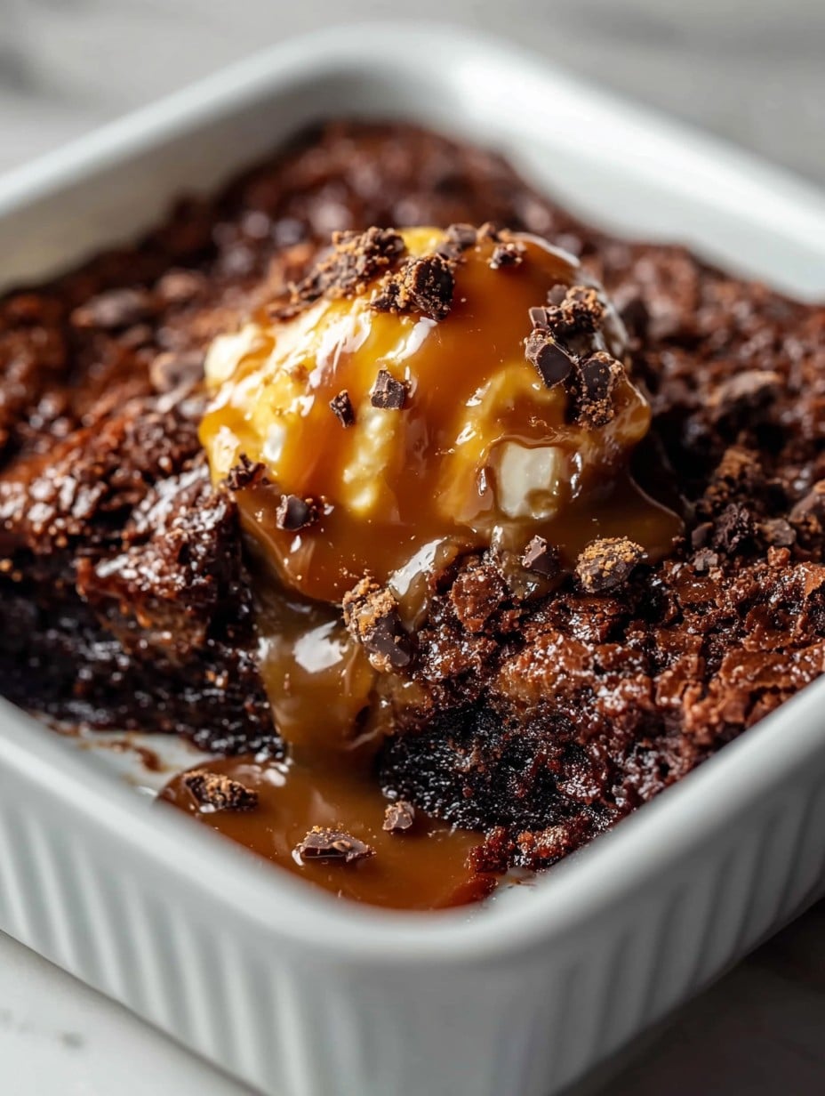 Chocolate Caramel Dump Cake