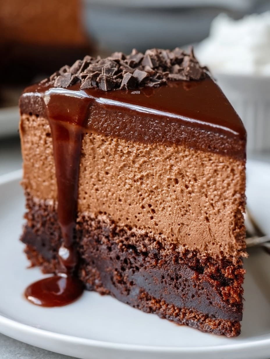 Chocolate Mousse Cake Recipe (3 Layers of Bliss)
