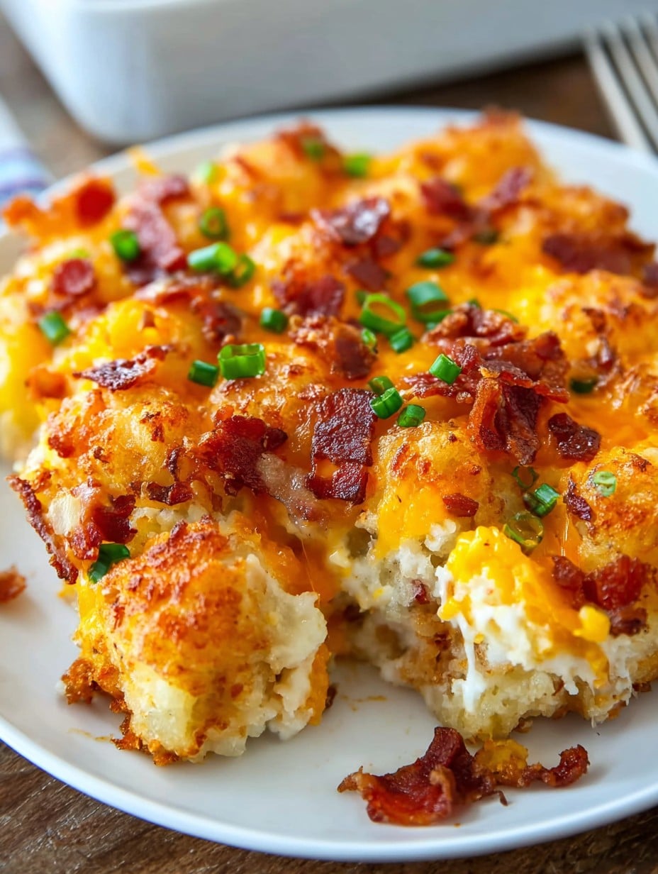 Cracked Out Tater Tot Breakfast Casserole