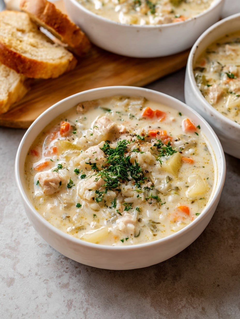 Creamy Chicken and Rice Soup Recipe
