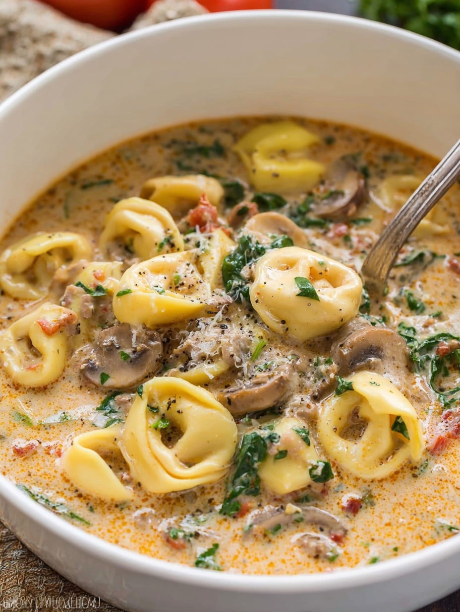 Creamy Tortellini Soup