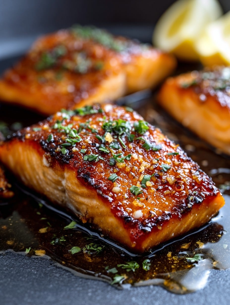 Crispy Honey Garlic Glazed Salmon Recipe