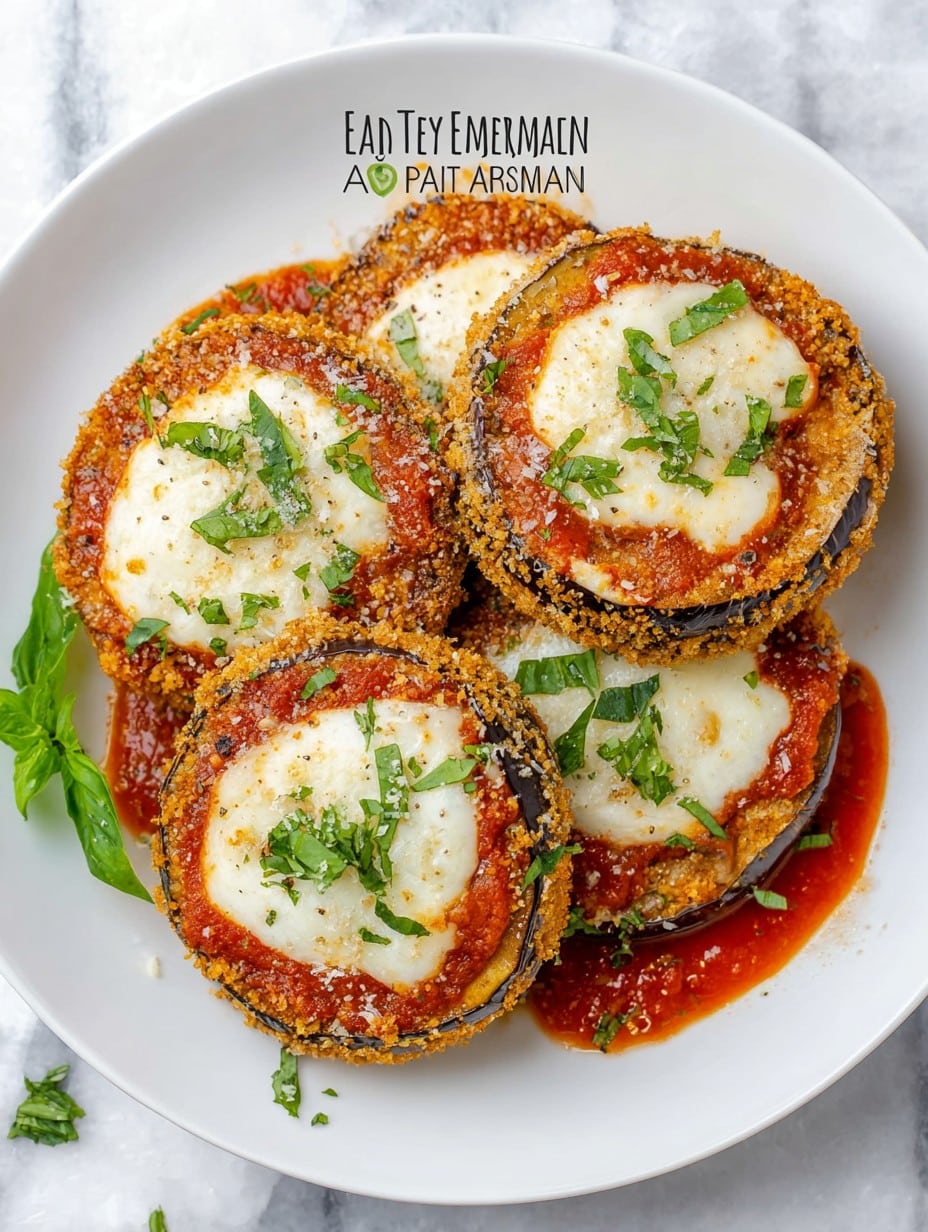 Easy Air Fryer Eggplant Parmesan