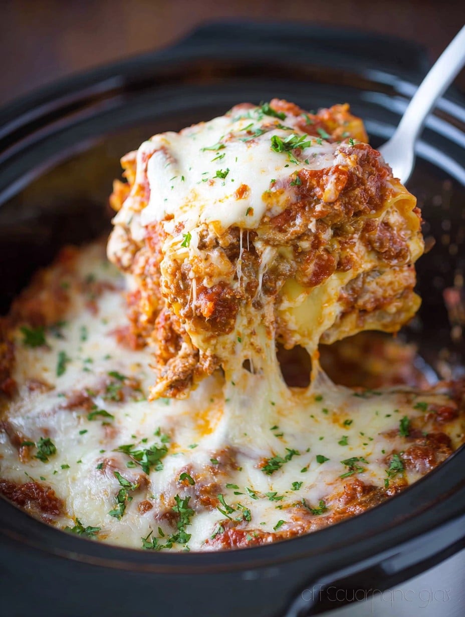 Easy Crockpot Lasagna Recipe