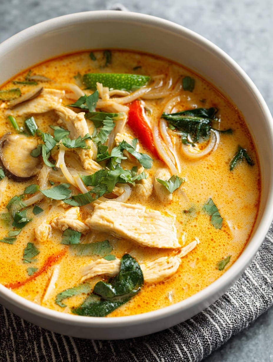 Easy Thai Chicken Curry Soup Recipe