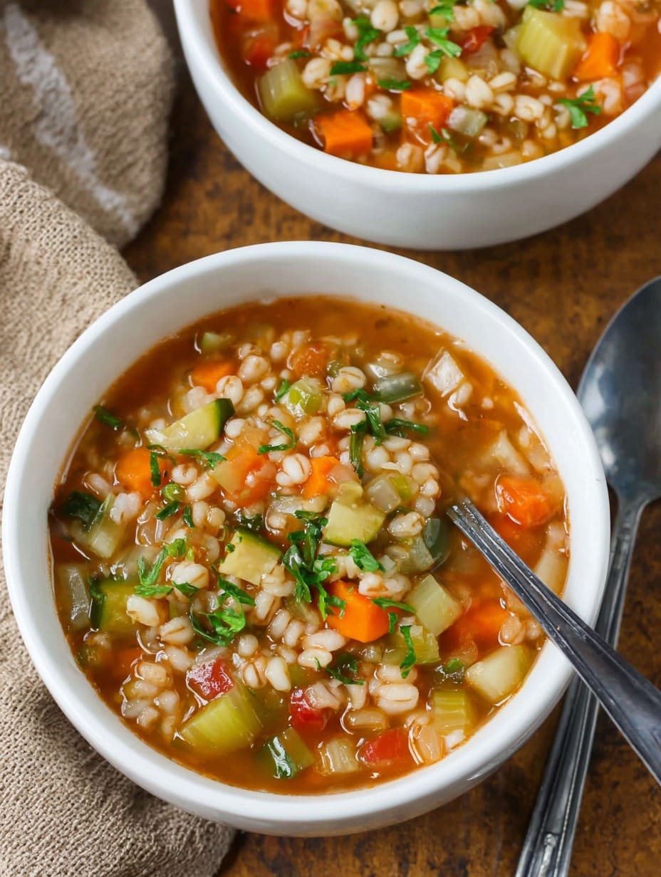 Healthy Vegetable Barley Soup