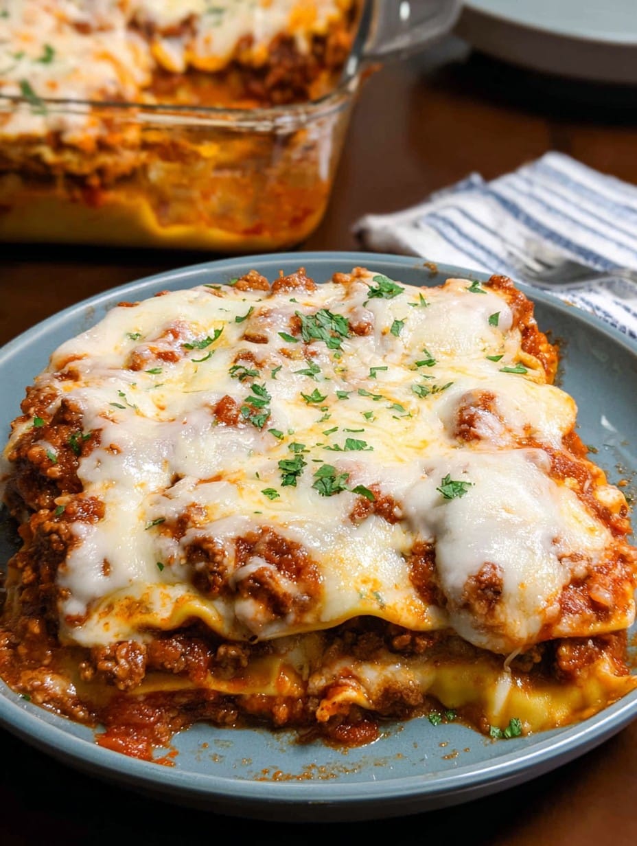 Lazy Ravioli Lasagna