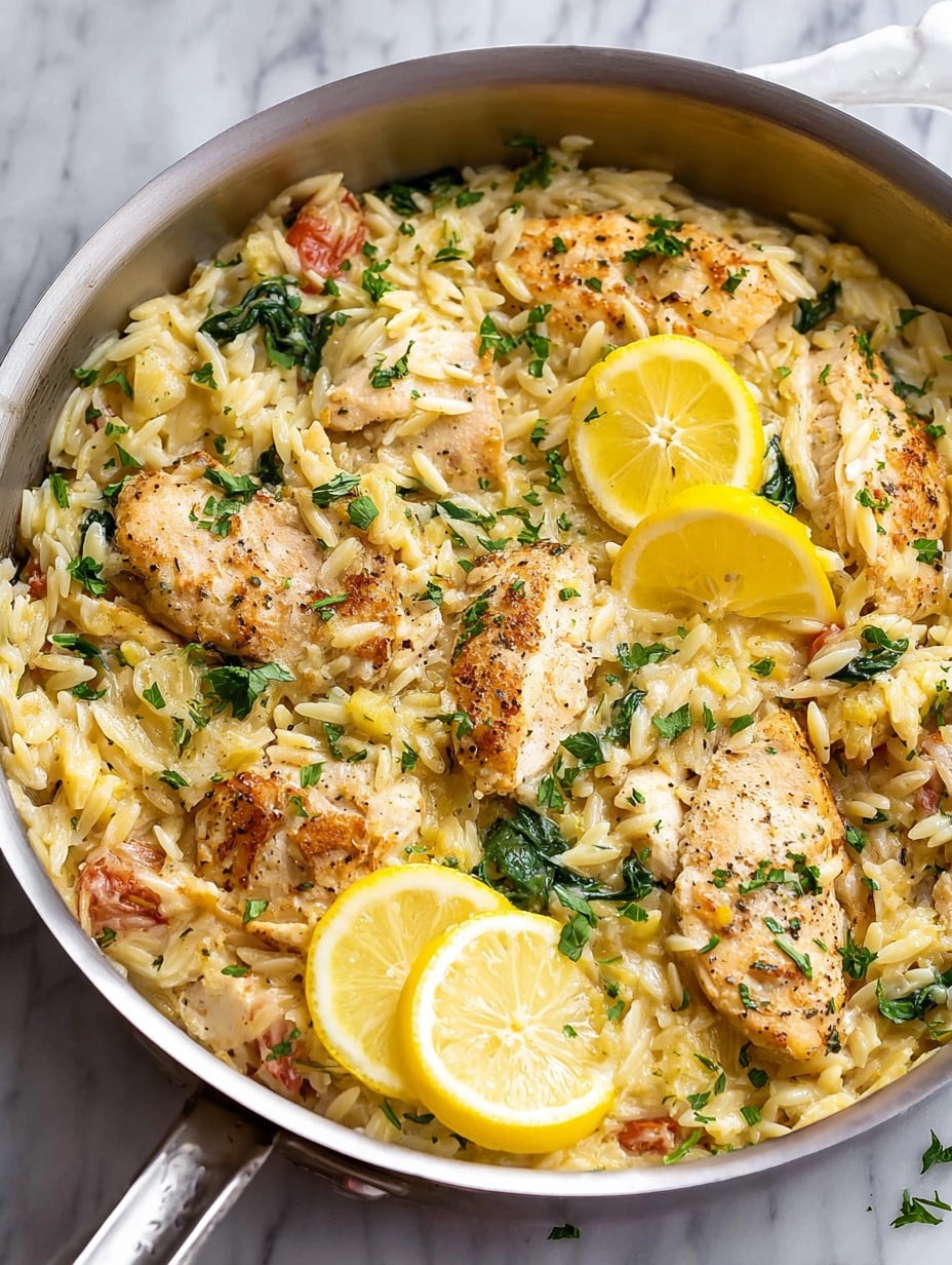Lemon Chicken Orzo (One Pot!)