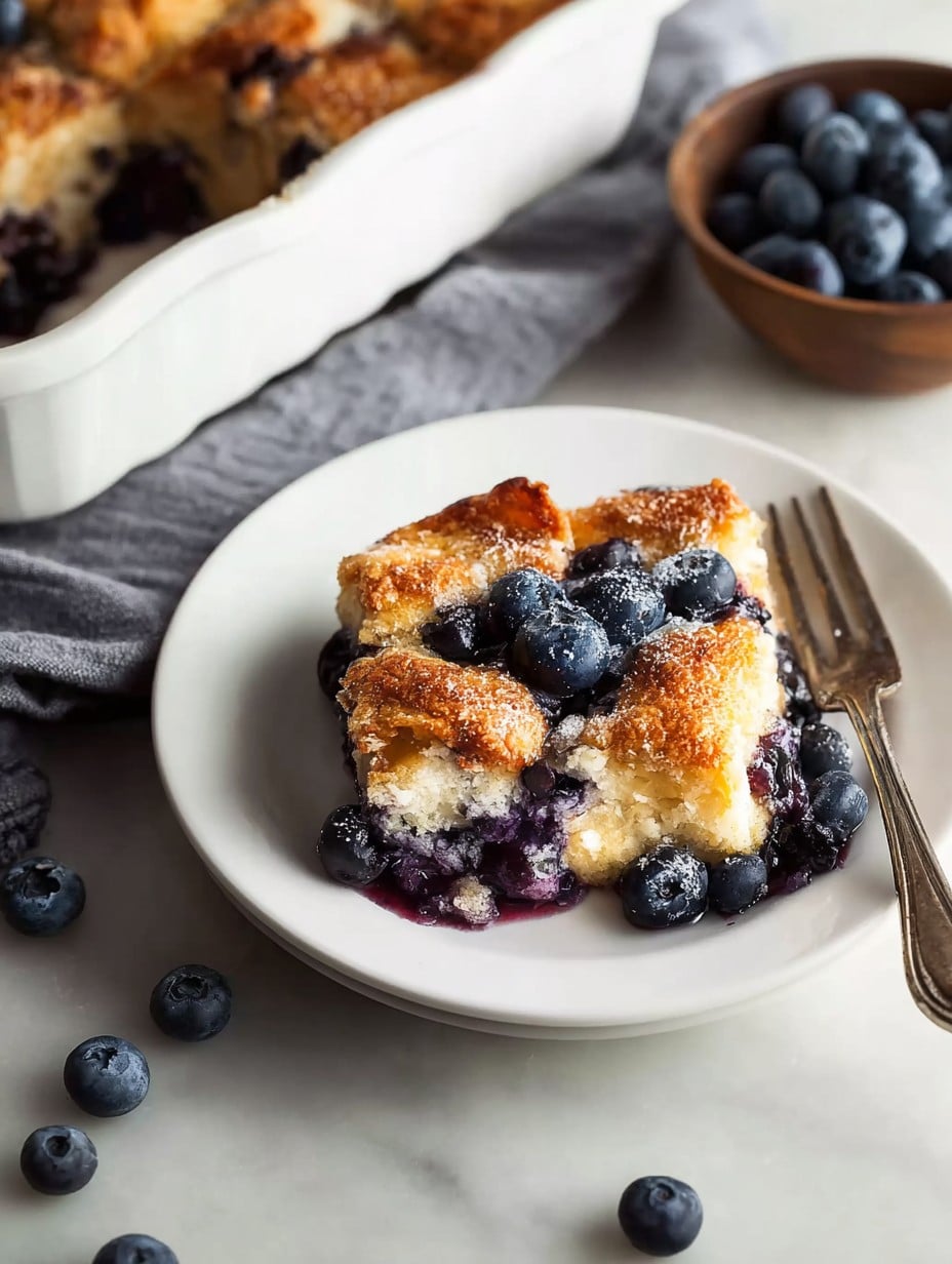 Overnight Blueberry French Toast Casserole