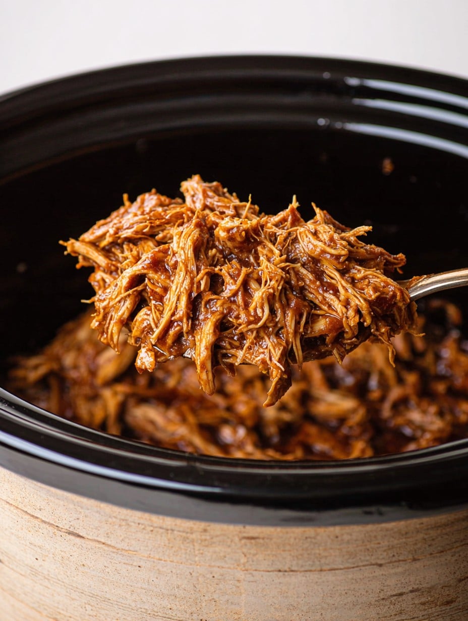 Pulled BBQ Chicken in the CrockPot