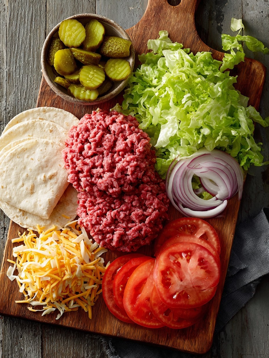 Smash Burger Tacos