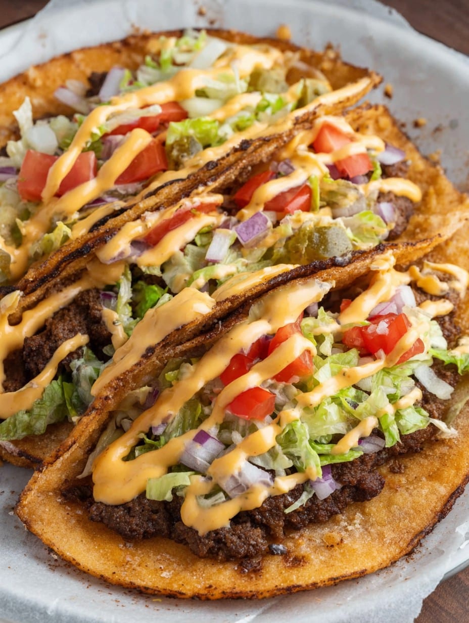 Smash Burger Tacos