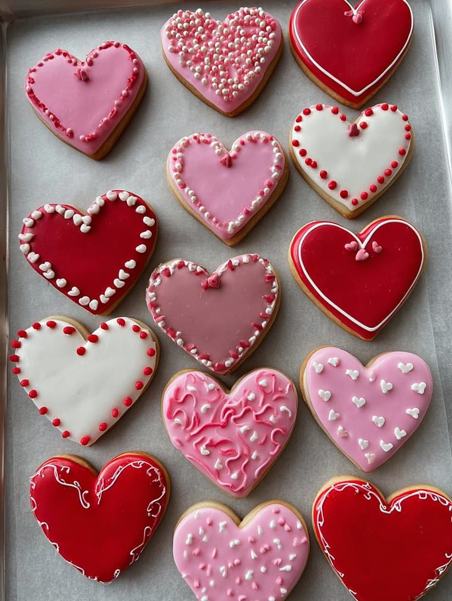 Valentine's Day Heart Cookies