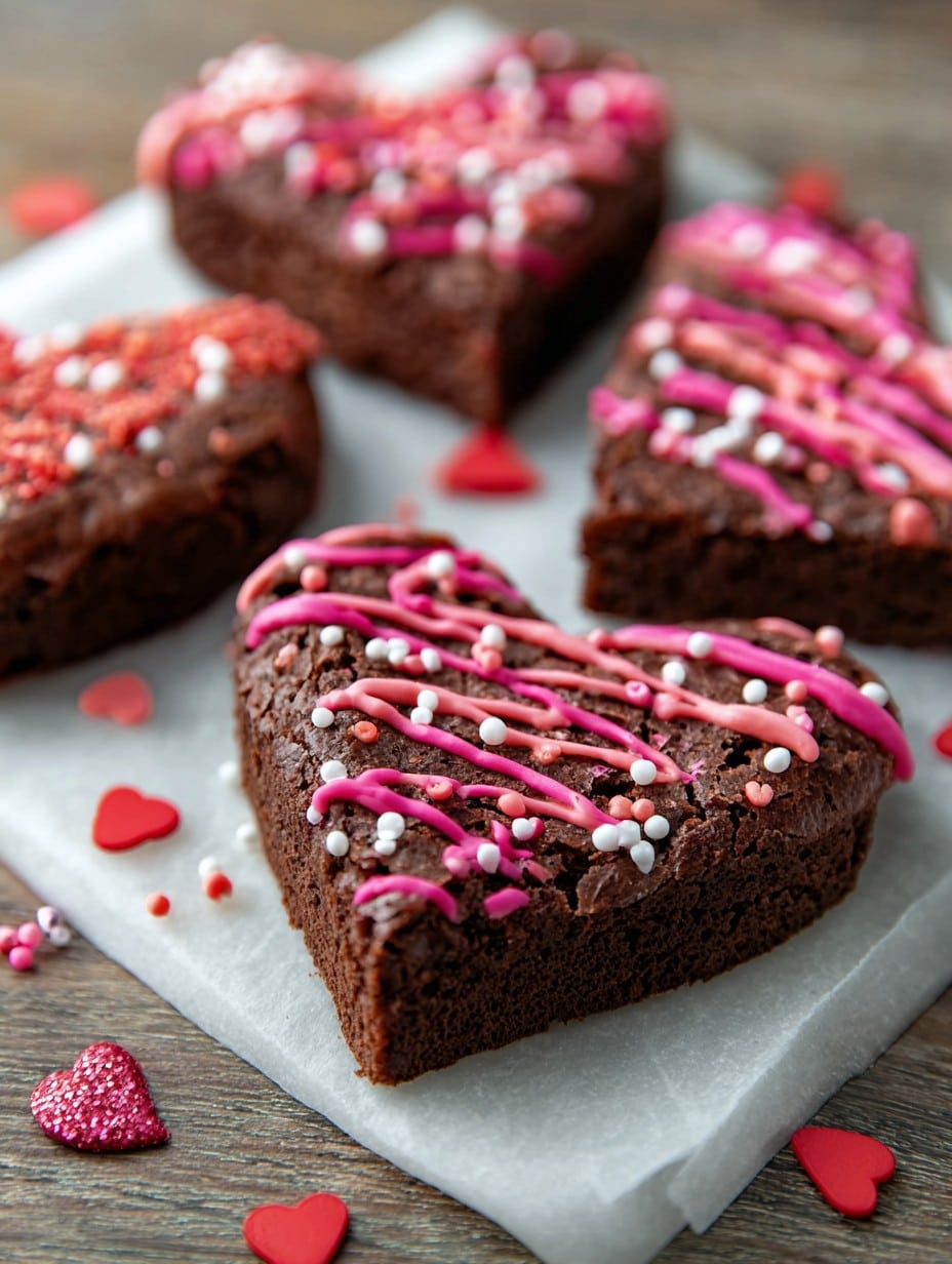 Valentine’s Day Heart Shaped Brownies Recipe