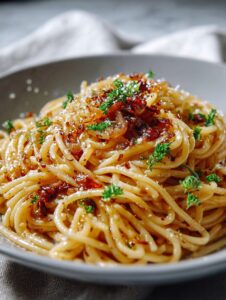 caramelized onion pasta with chili oil a sweet and spicy flavor bomb 0 20260209 121437