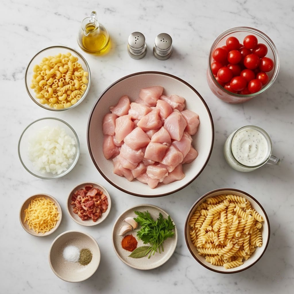 Chicken Bacon Ranch Pasta