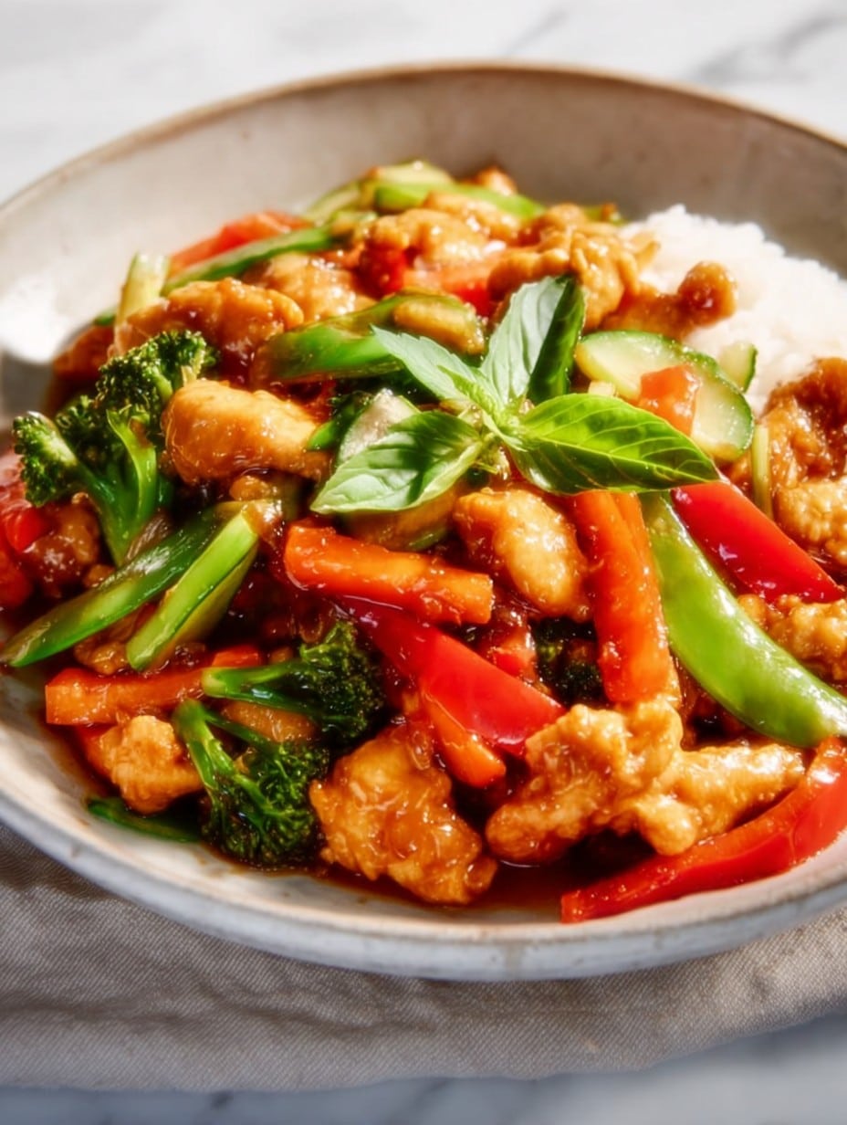 Chicken with Mixed Vegetable Stir Fry