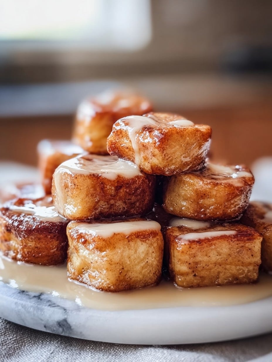 Cinnamon Roll French Toast Bites