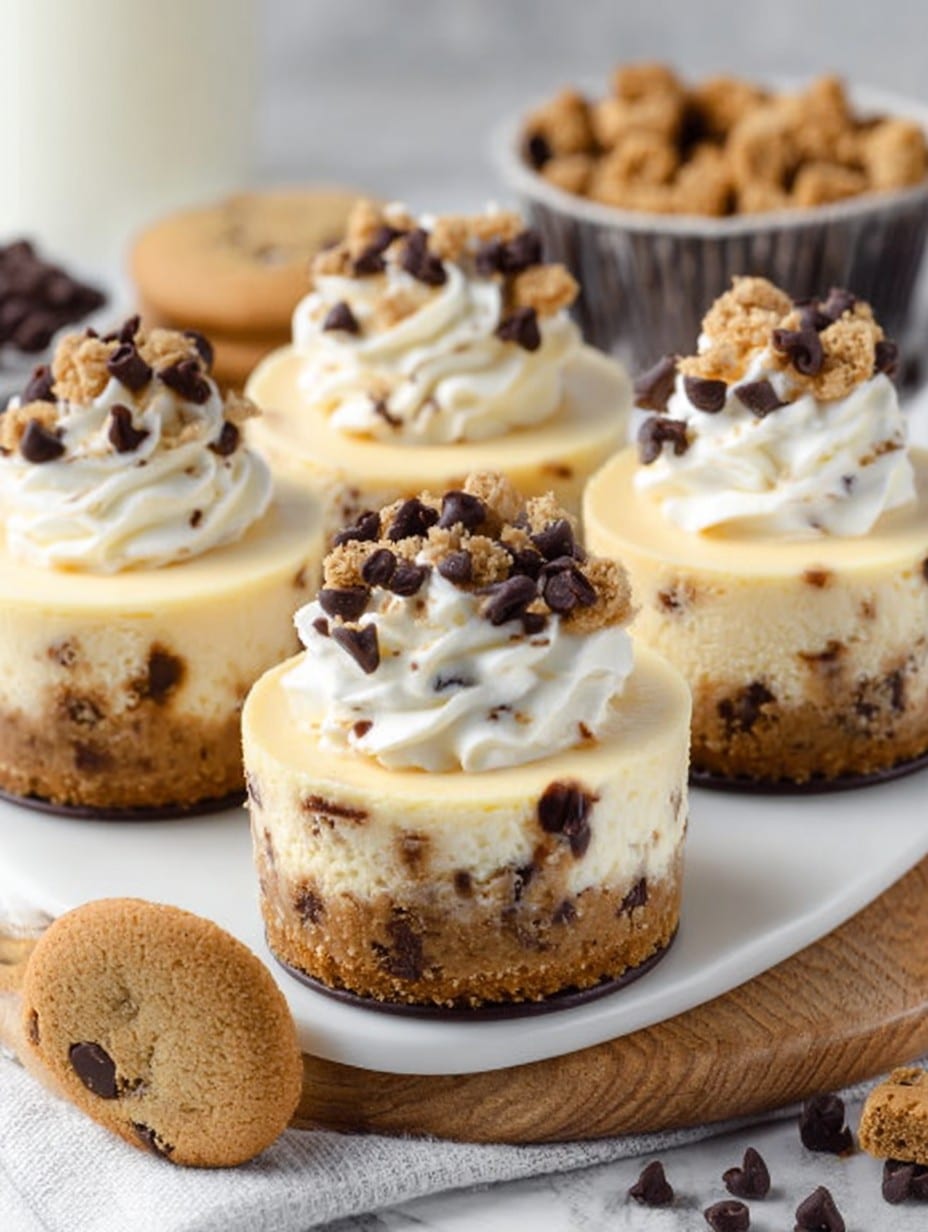 Cookie Dough Cheesecakes