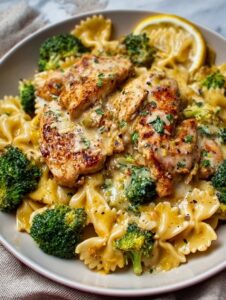 cowboy butter lemon bowtie chicken with broccoli recipe 0 20260215 014258