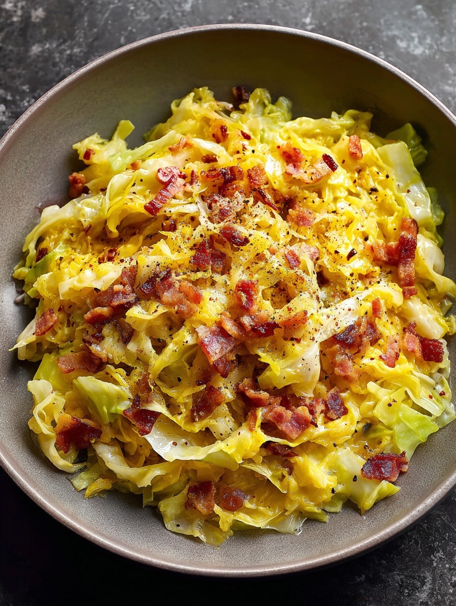 Creamy Cabbage Carbonara