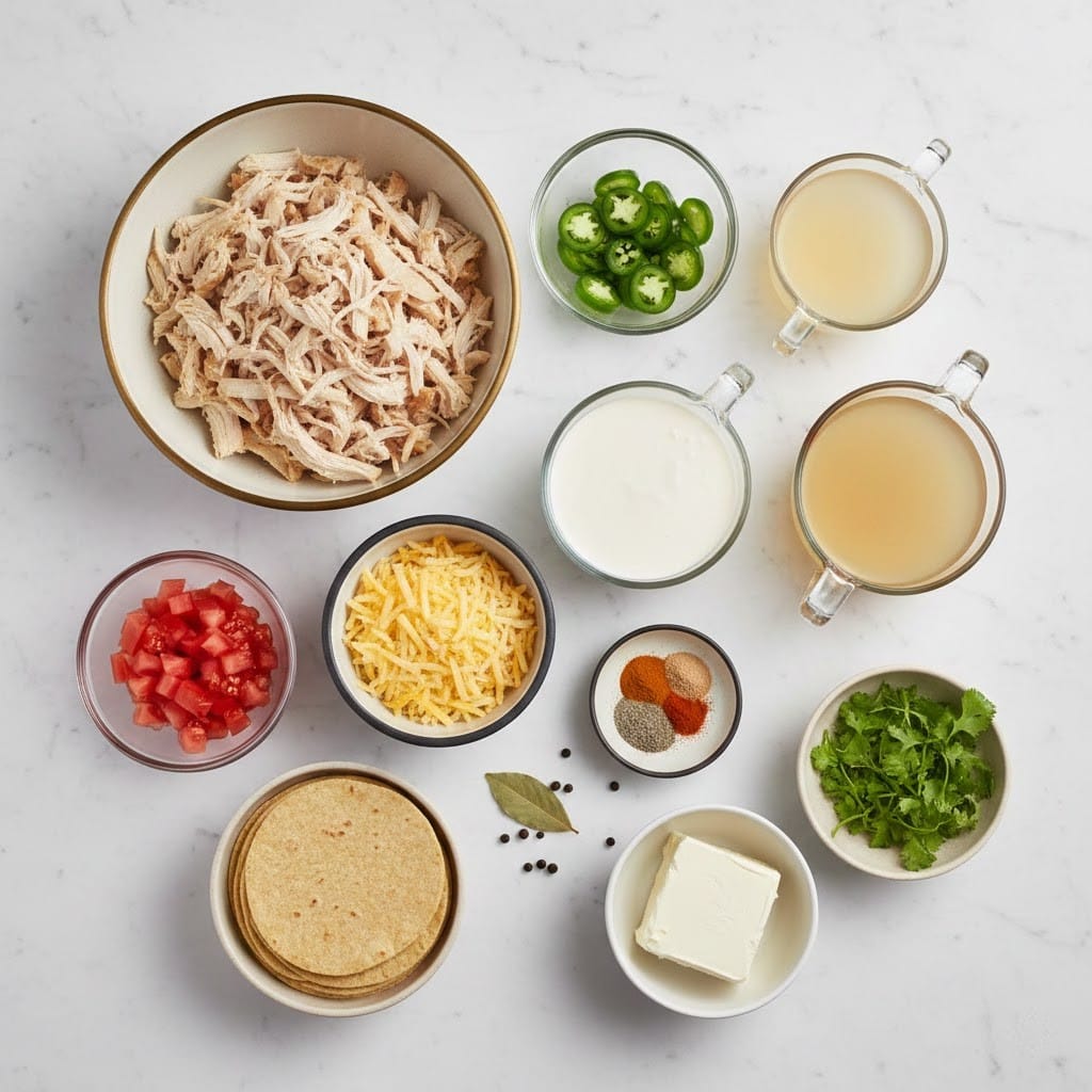 Creamy Chicken Enchilada Soup Recipe