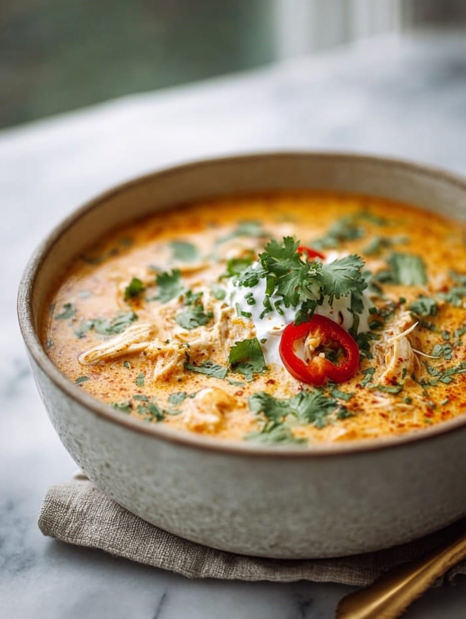 Creamy Chicken Enchilada Soup Recipe
