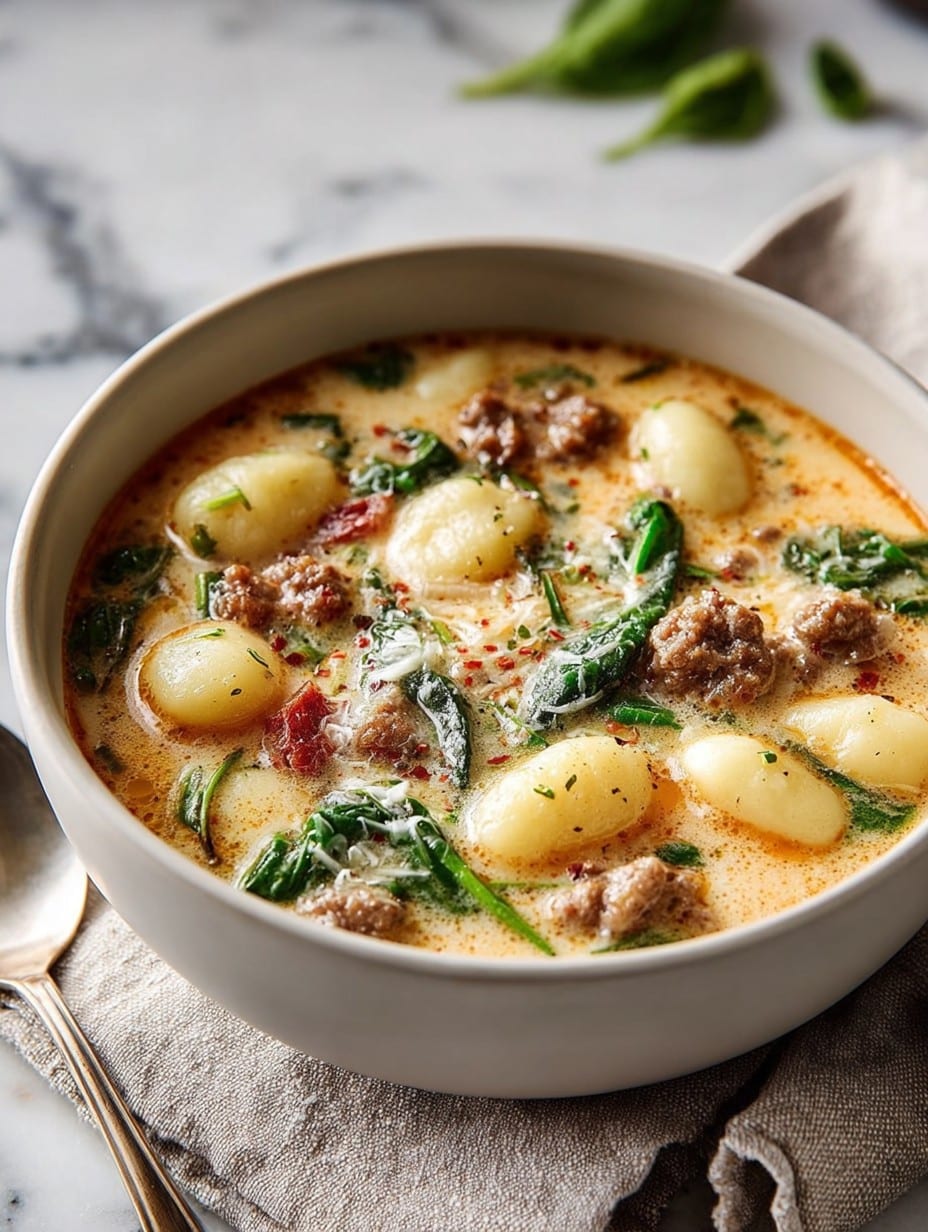 Creamy Italian Sausage Gnocchi Soup Recipe