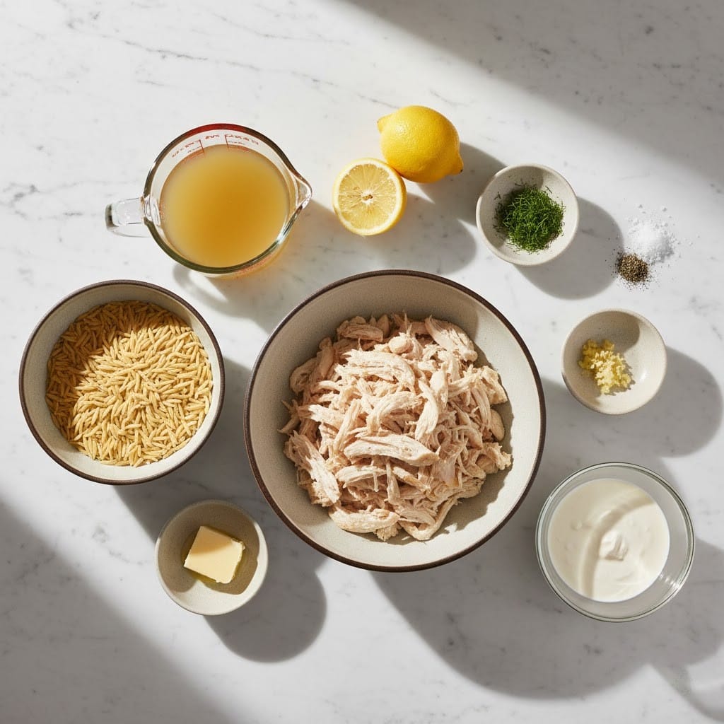 Easy Lemon Chicken Orzo Soup