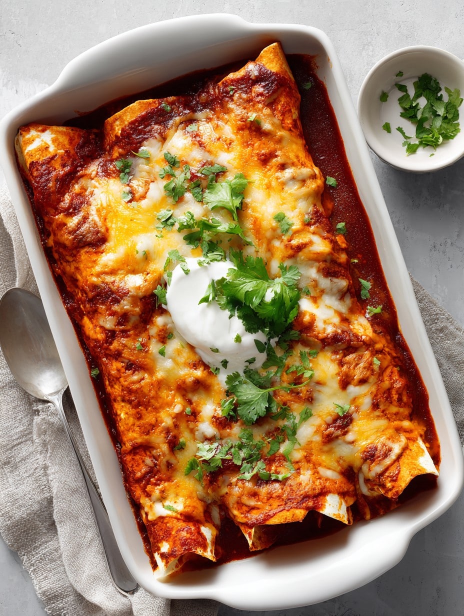 Easy Make-Ahead Chicken Enchiladas Freezer Meal Prep