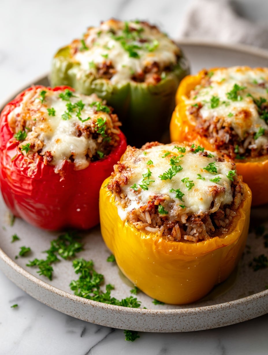 Easy Make-Ahead Stuffed Bell Pepper Freezer Meal Prep