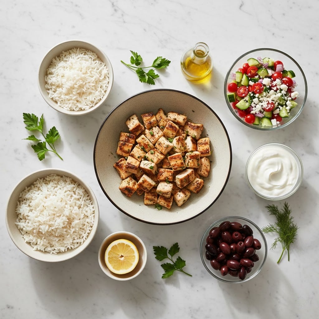 Greek Chicken Bowls