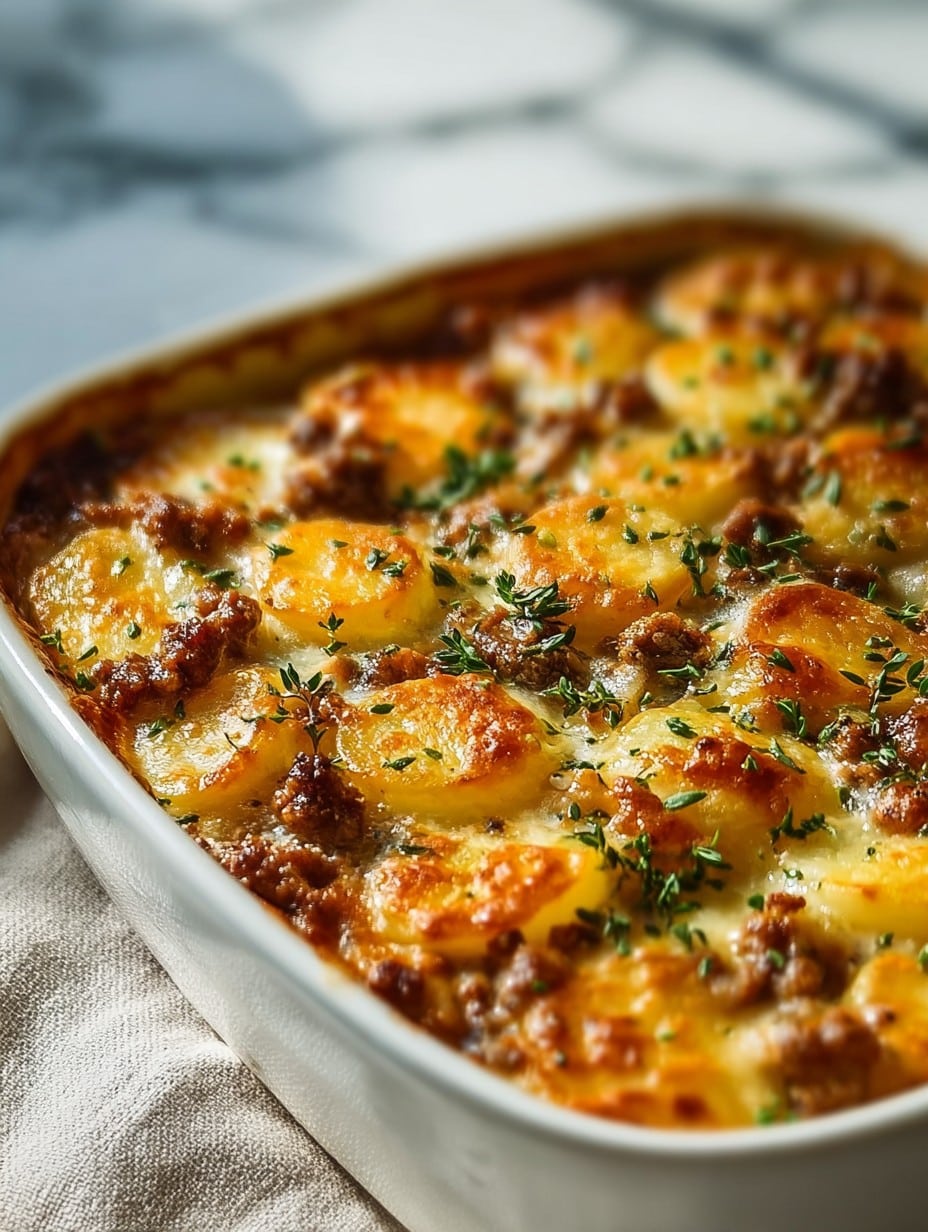 Hamburger Potato Casserole Recipe