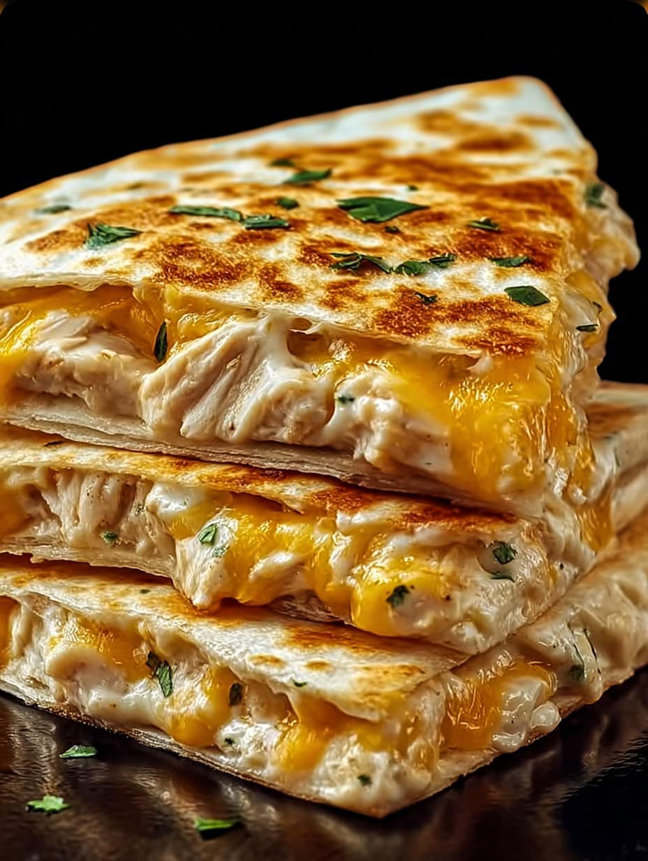 High-Protein Chicken Ranch Quesadilla