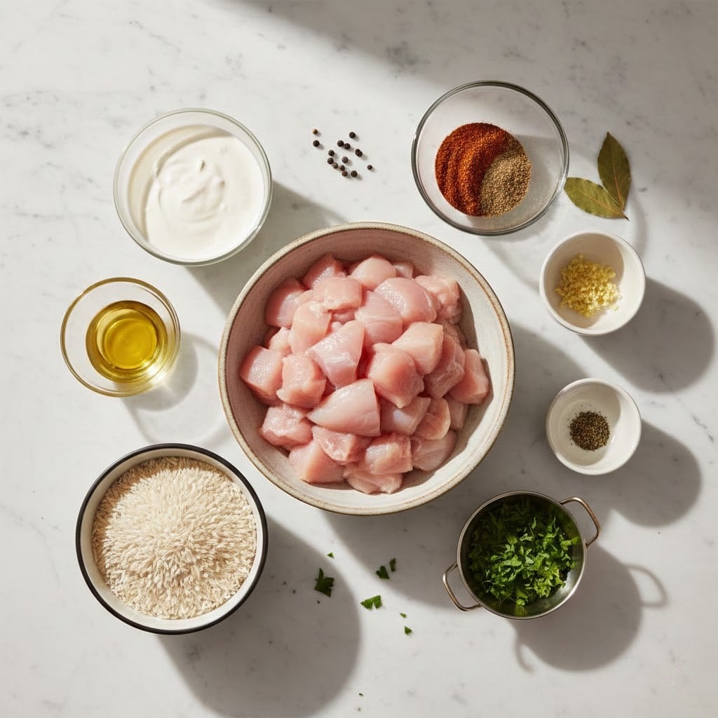 High Protein Creamy Cajun Chicken with Garlic Rice