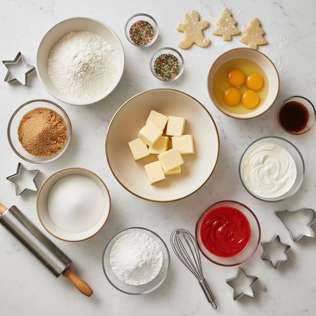 Holiday-Themed Decorated Sugar Cookies