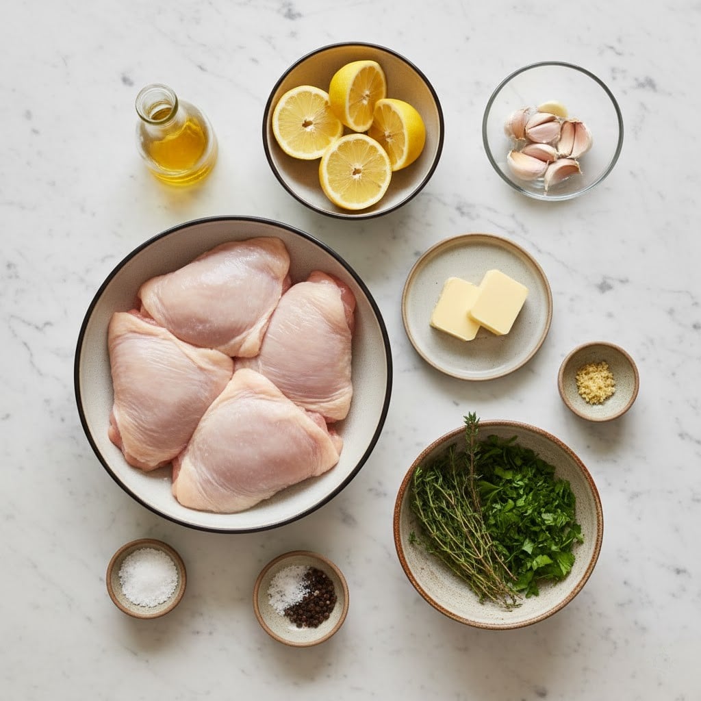 Lemon Garlic Butter Chicken Thighs