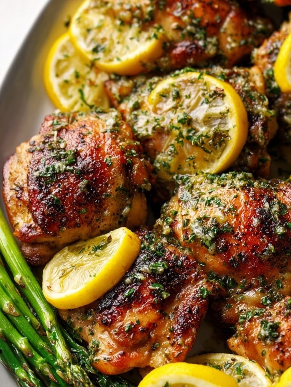 Lemon Garlic Butter Chicken Thighs