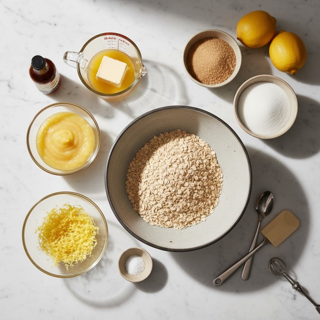Lemon Oatmeal No-Bake Cookies