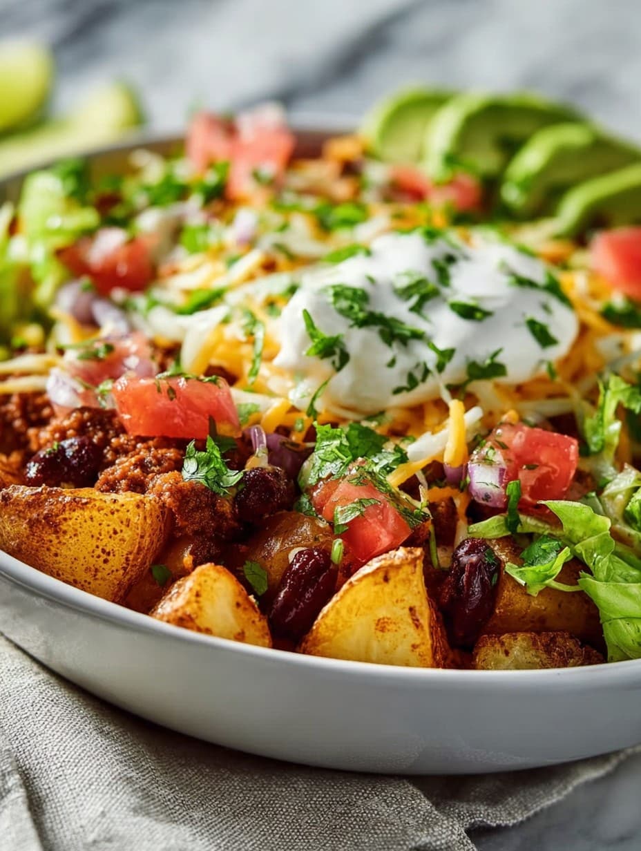 Loaded Potato Taco Bowl