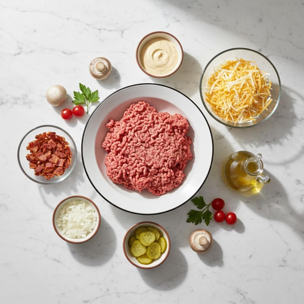 Low-Carb Bacon Cheeseburger Casserole