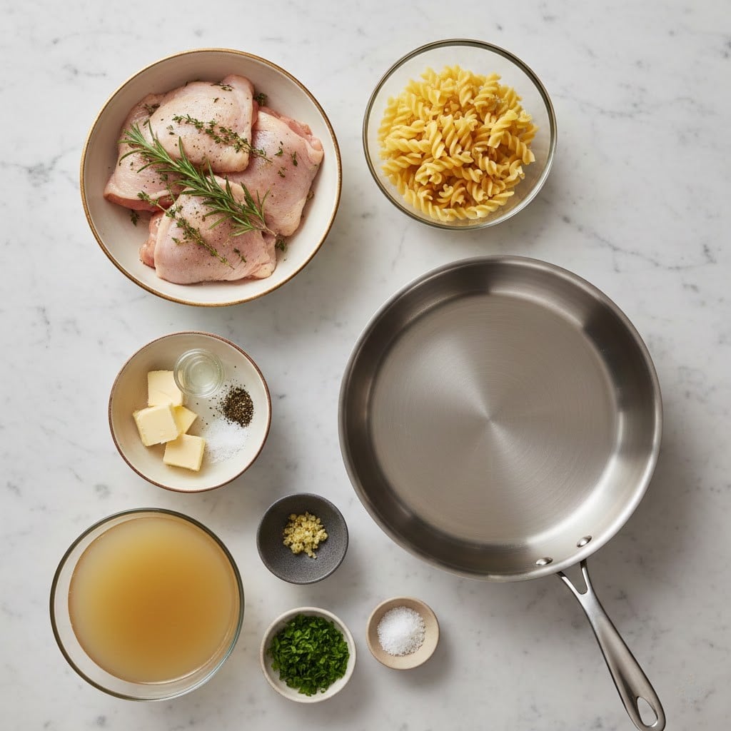 One-Pan Chicken with Buttered Noodles