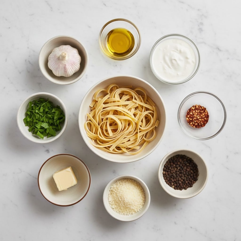 One Pot Creamy Garlic Pasta Recipe