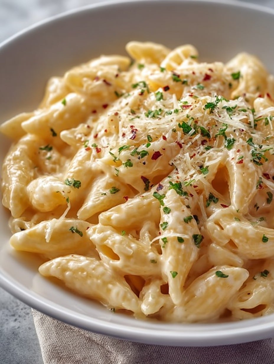 One Pot Creamy Garlic Pasta Recipe
