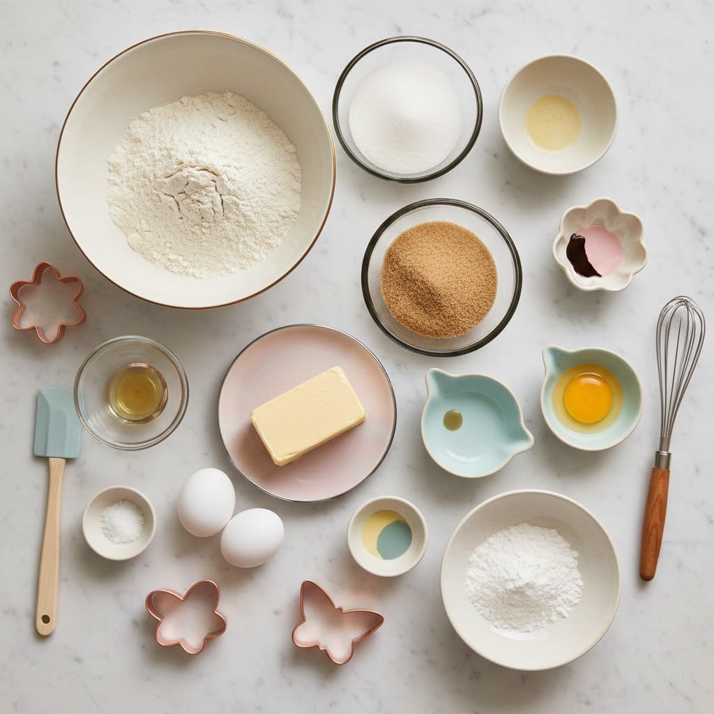 Pastel Decorated Sugar Cookies for Spring