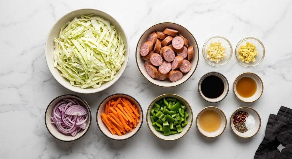 Sausage and Cabbage Stir Fry